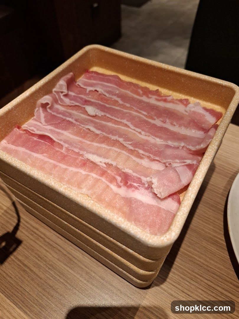 Thinly Sliced Pork Belly