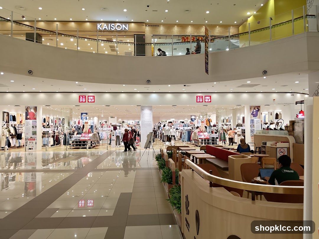 Uniqlo Store Entrance and Seating Area