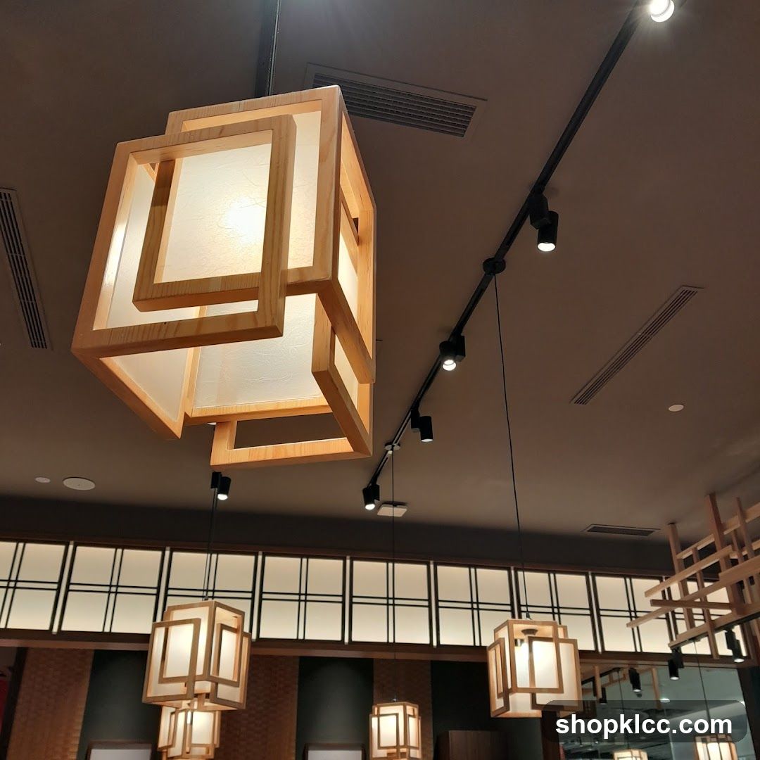 Modern Japanese-inspired interior lighting