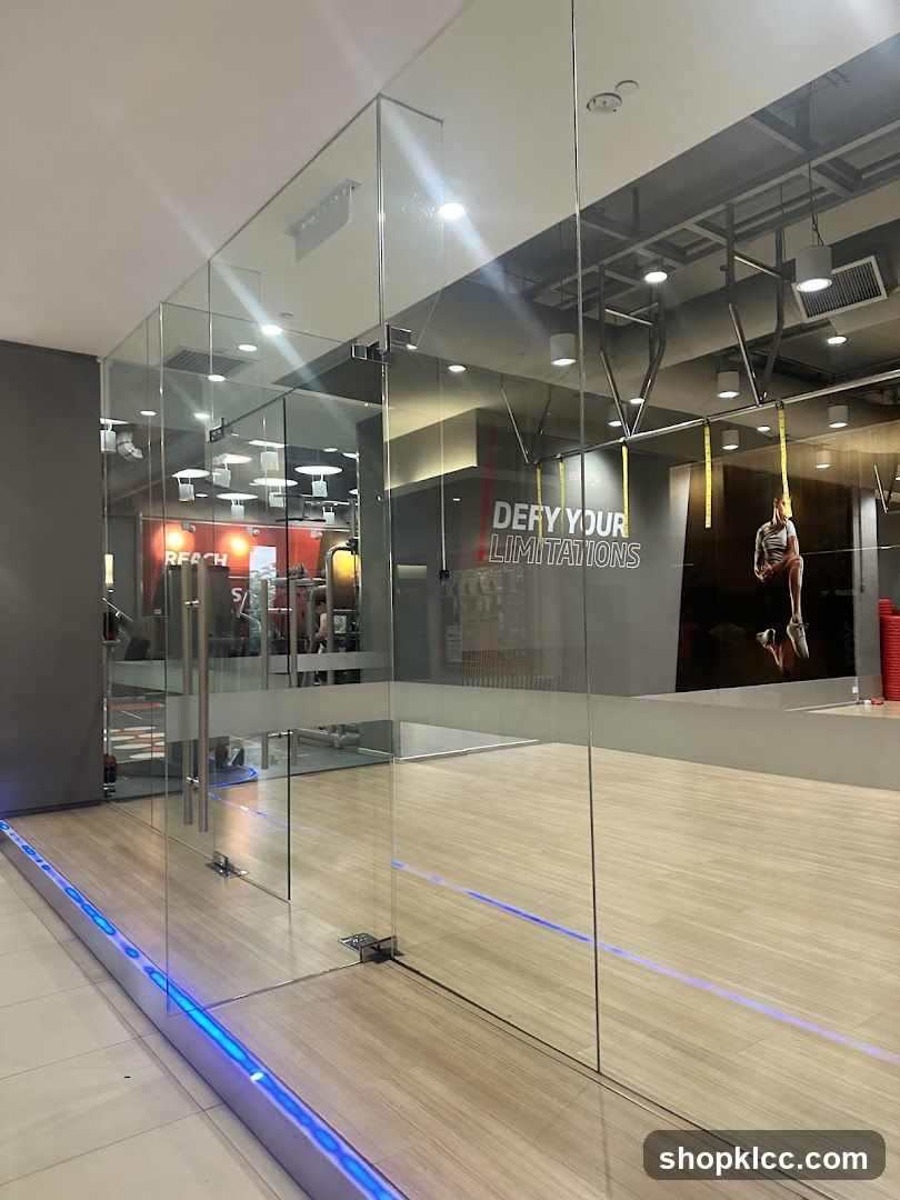 Gym Interior with Motivational Slogan