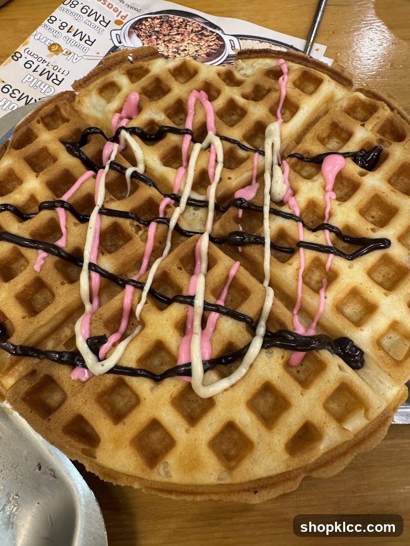 Waffle with Drizzle