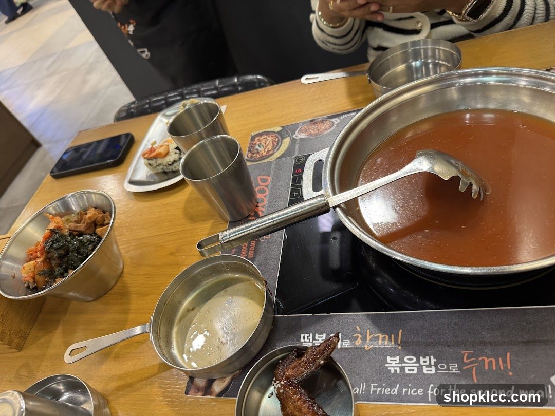 Korean Meal with Hot Pot