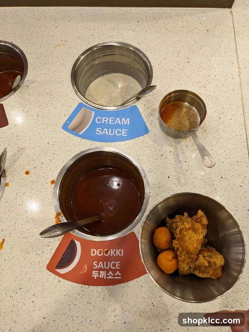 Sauce and Fried Food Station