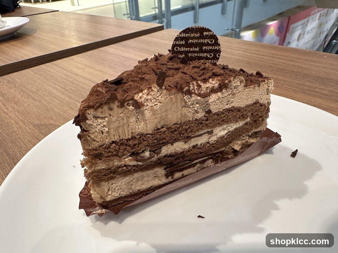 Chocolate Layer Cake Slice