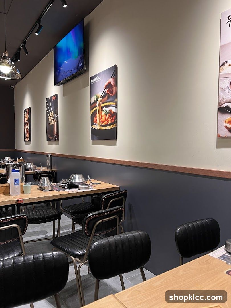 Restaurant Interior with Food Art