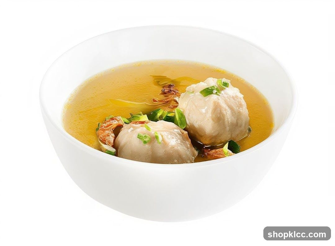 Bowl of Meatball Soup