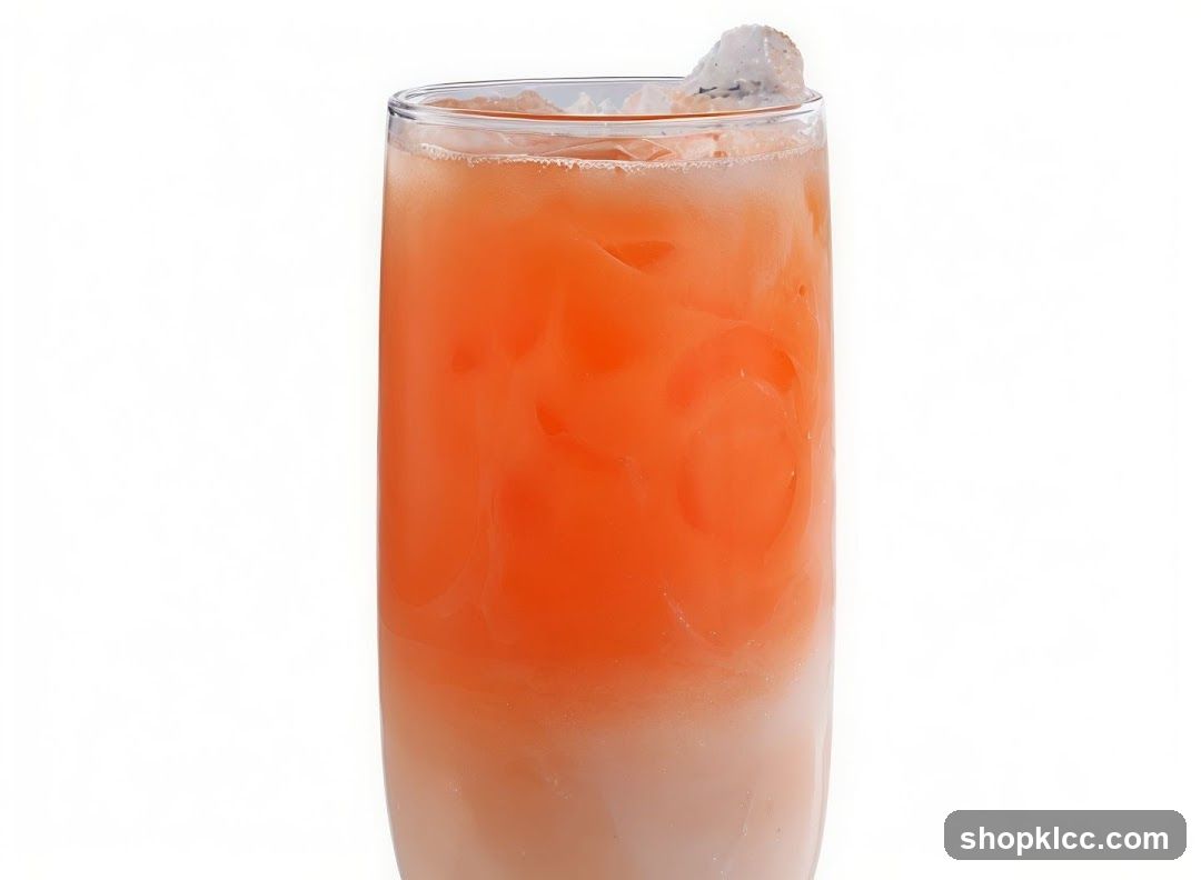 Orange and White Layered Drink
