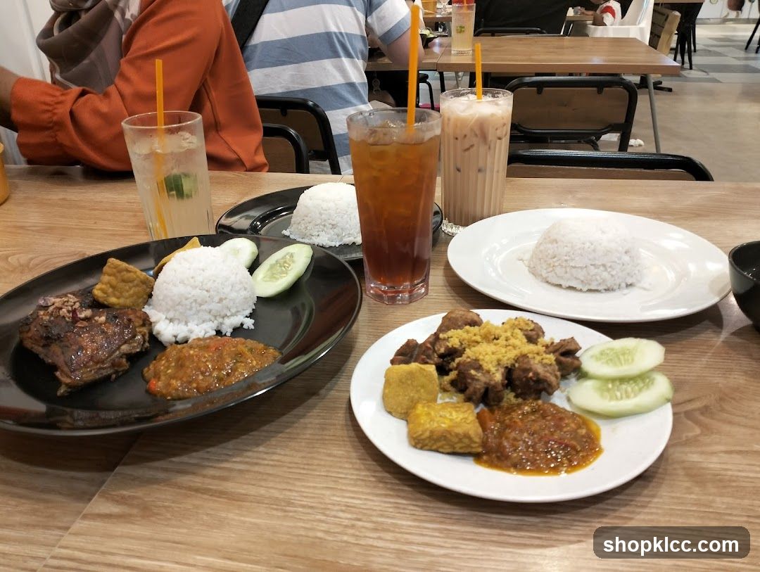 Diners Enjoying Meals
