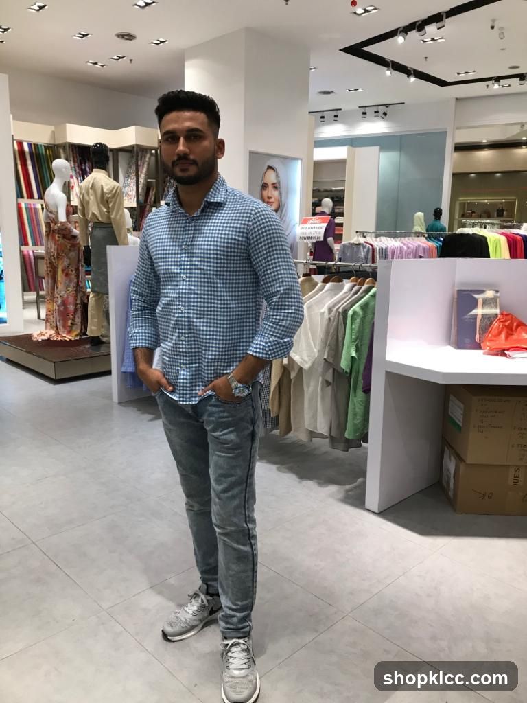 Man in a Clothing Store