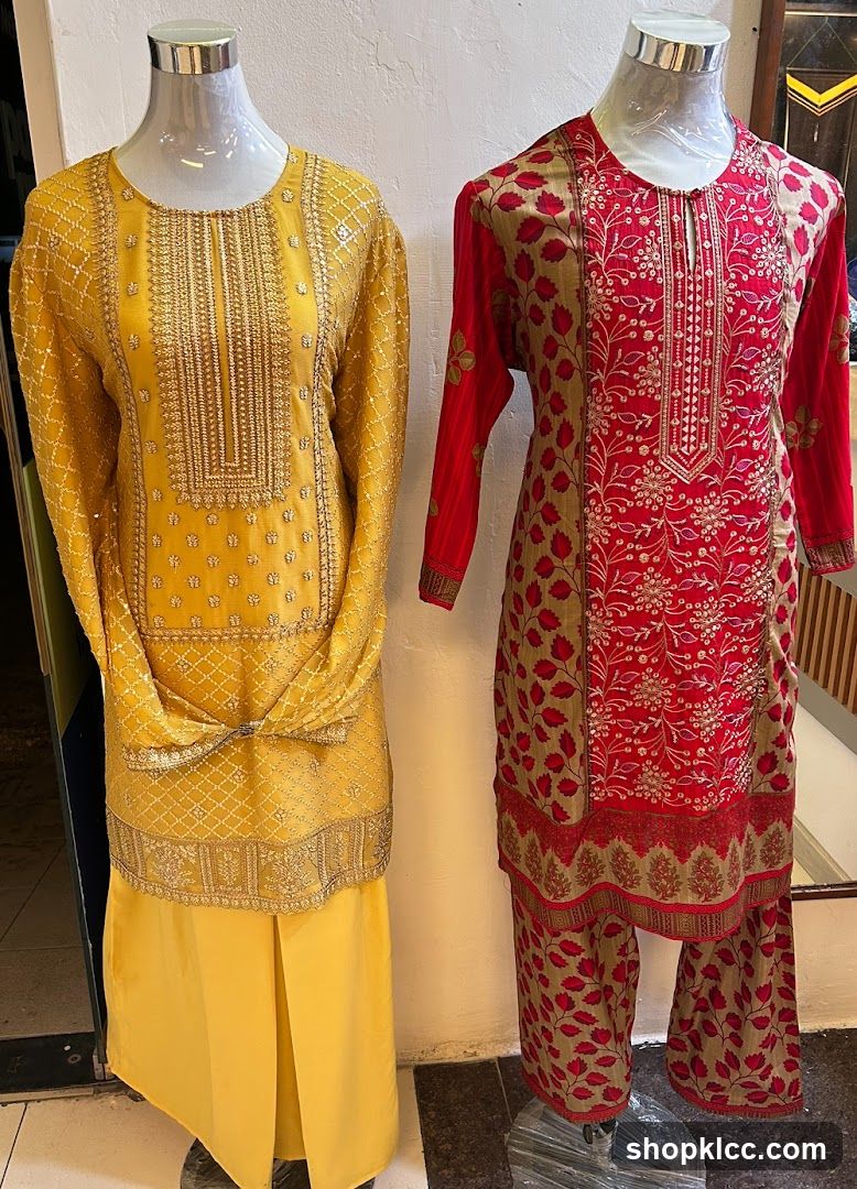 Women's Traditional Attire on Mannequins