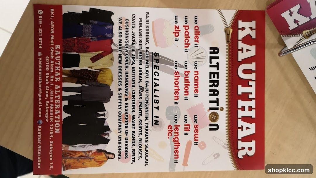 Kauthar Alteration Flyer