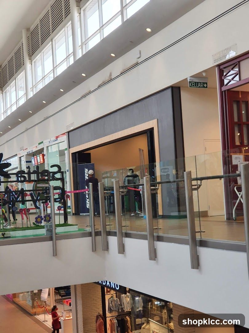 Mall Interior with Shops