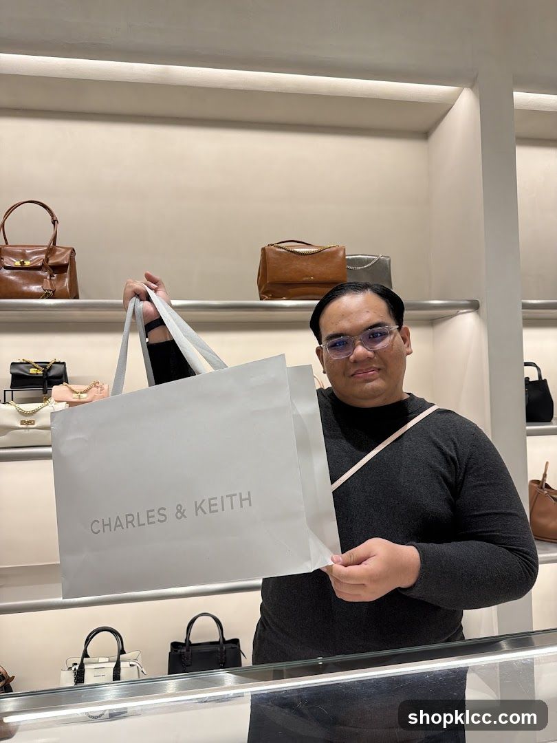 Man holding a shopping bag