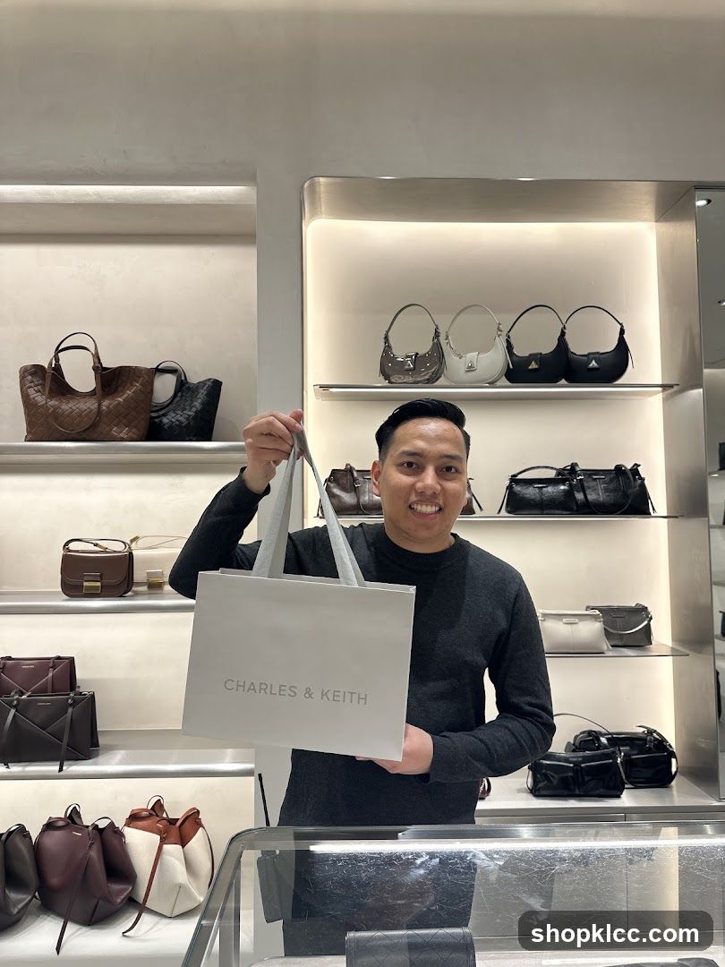 Man holding a shopping bag