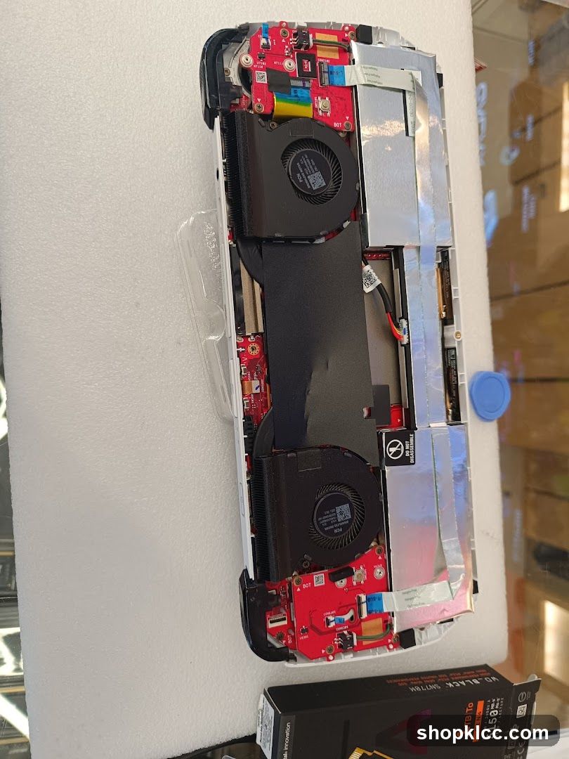 Internal components of a device
