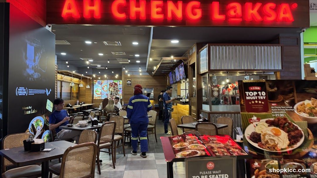 Restaurant Interior with Signage