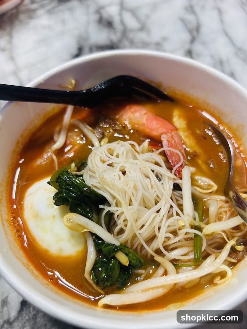 Laksa with Shrimp and Egg