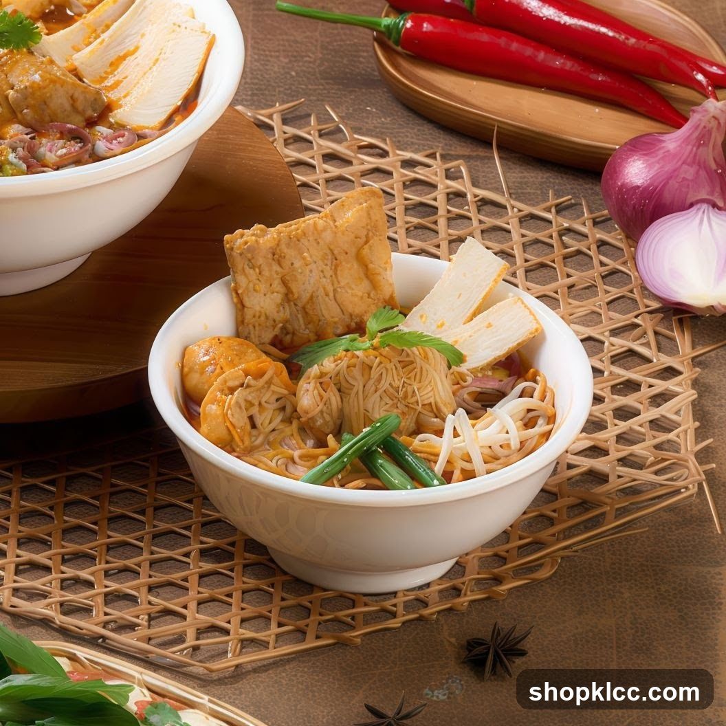 Curry Noodles with Tofu and Fish Cakes