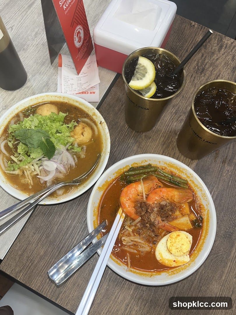 Laksa and Drinks