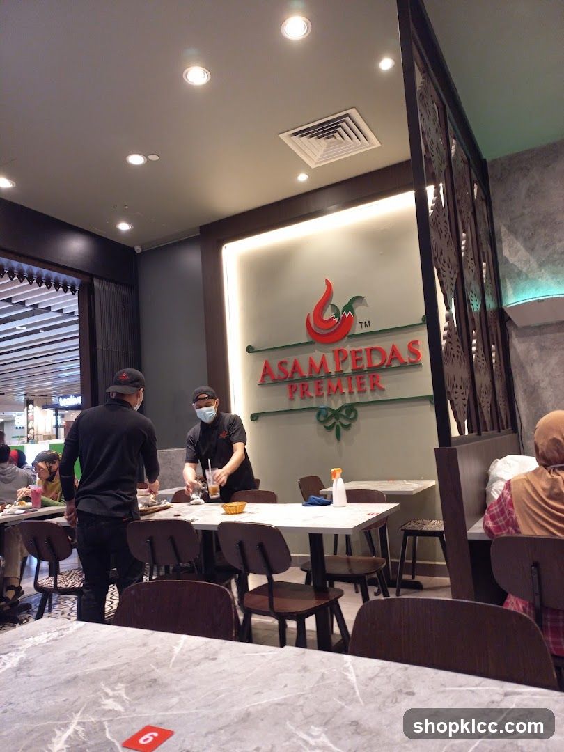 Restaurant Interior with Staff and Diners