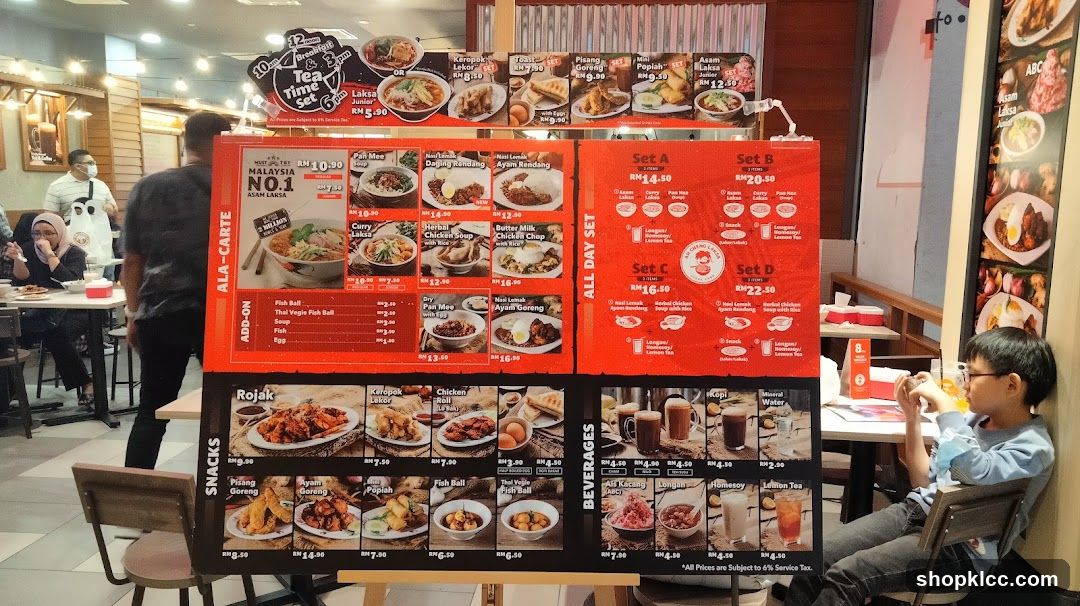 Restaurant Menu Display