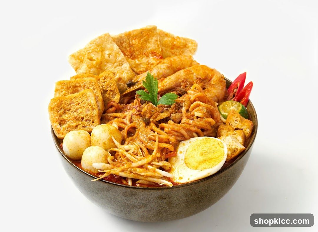 Bowl of Noodles with Shrimp and Egg