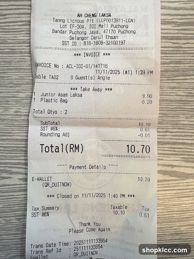 Receipt