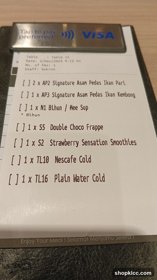 Order Slip