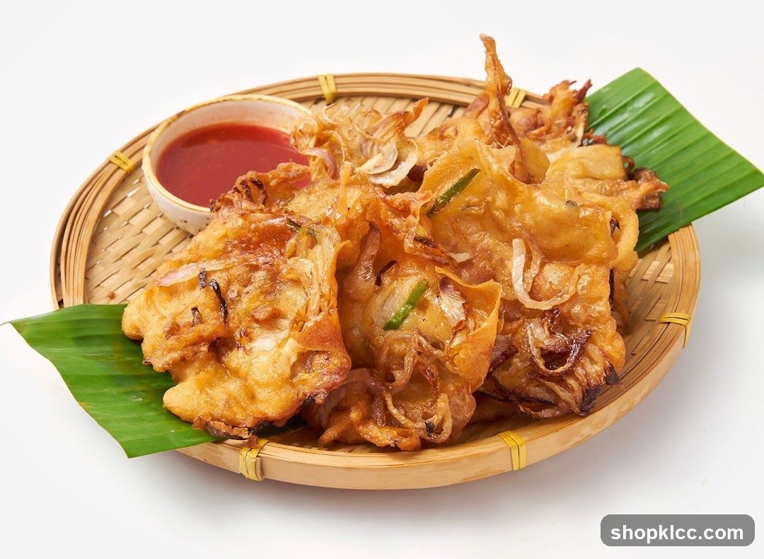 Onion Fritters with Dipping Sauce