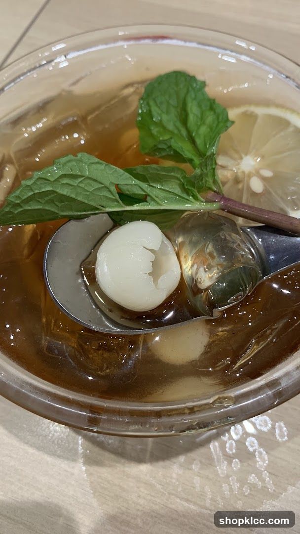 Lychee and Mint Drink