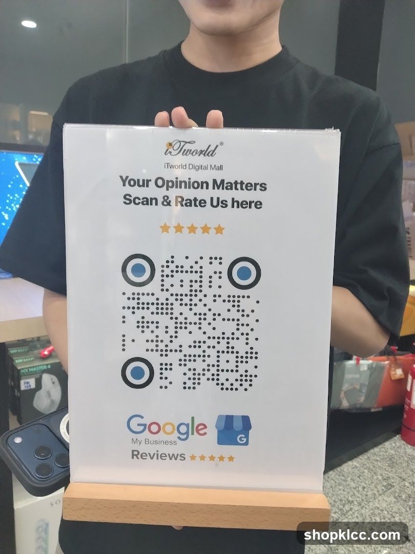 Google My Business Reviews Sign
