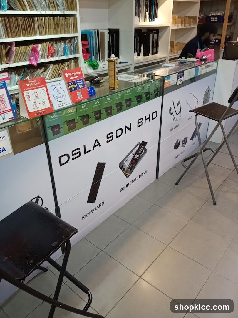 Computer Parts Store Counter