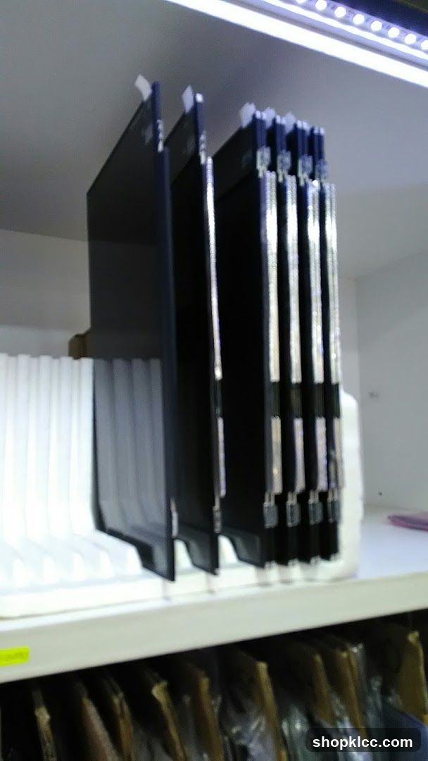 Electronic Screens on Shelf