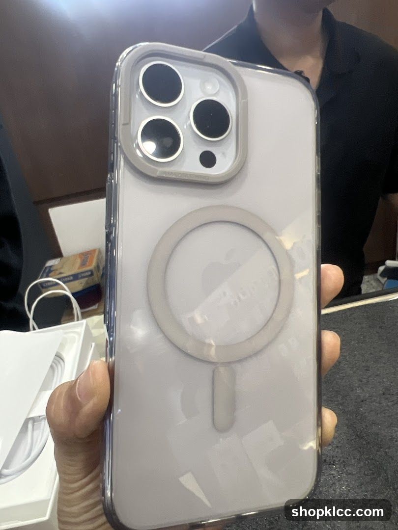 iPhone with Clear Case