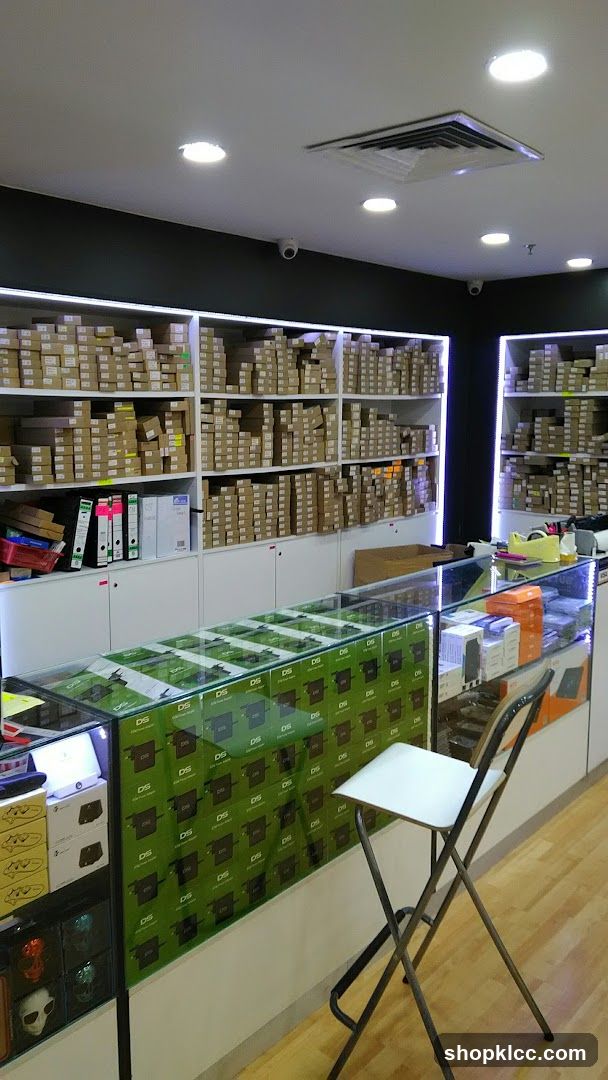Store Interior with Shelves of Products
