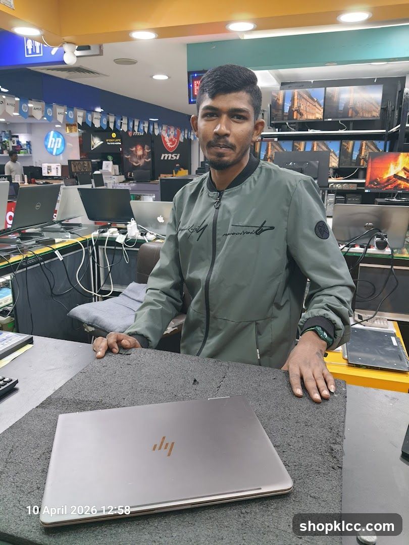 Man in Electronics Store