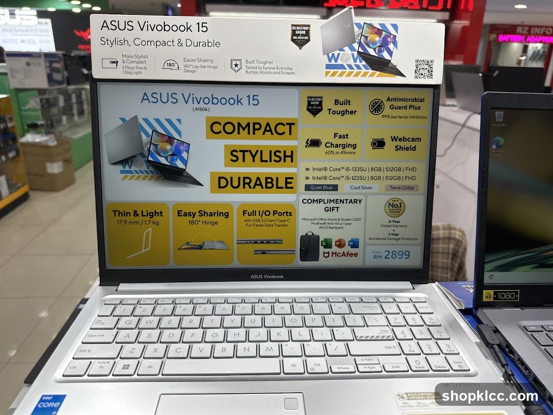 ASUS Vivobook 15 Laptop Display