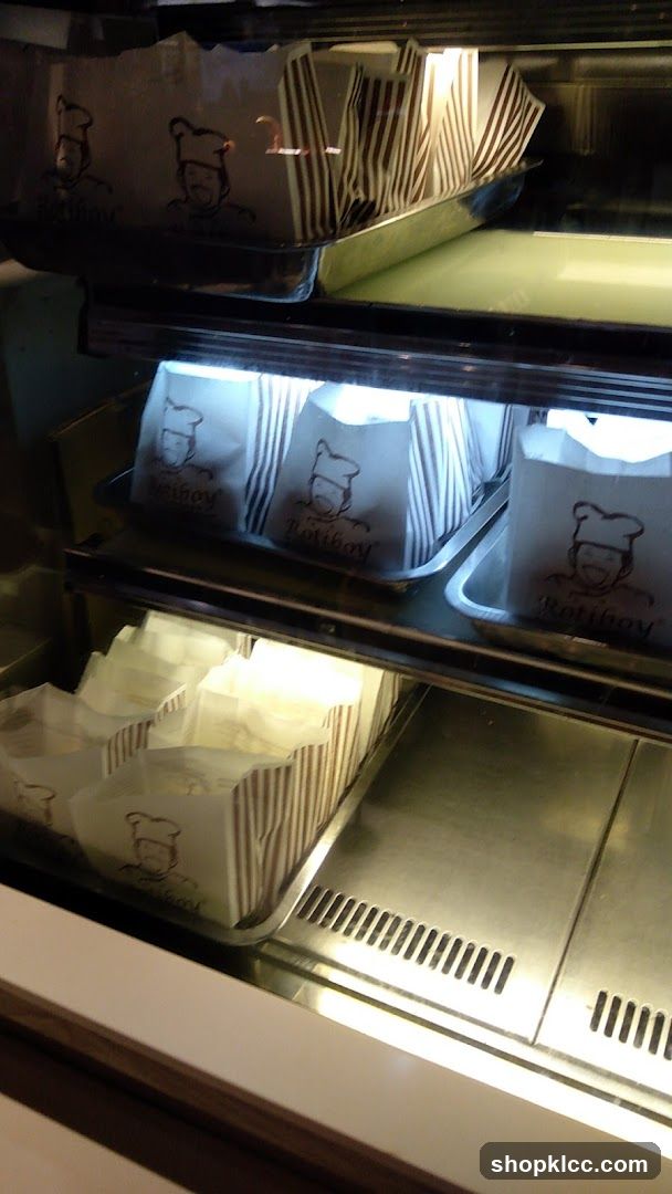 Pastries in branded bags