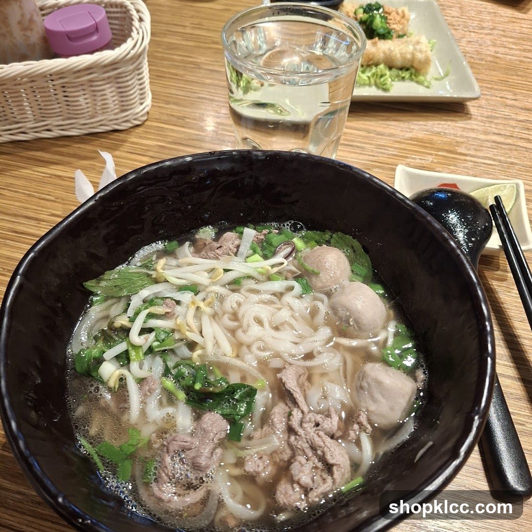 Pho with Beef and Meatballs