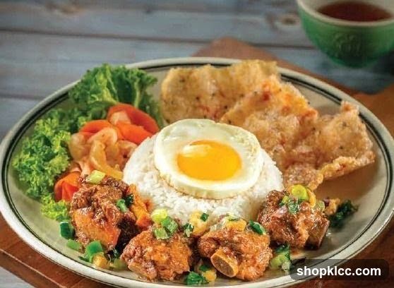 Pork Ribs Rice Plate