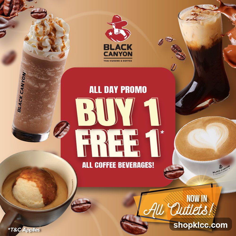 Black Canyon Coffee Buy 1 Free 1 Promo