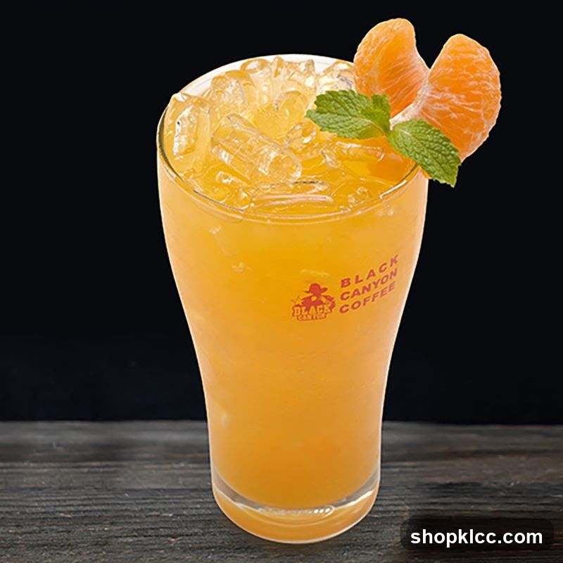 Orange Drink with Mint and Orange Slices
