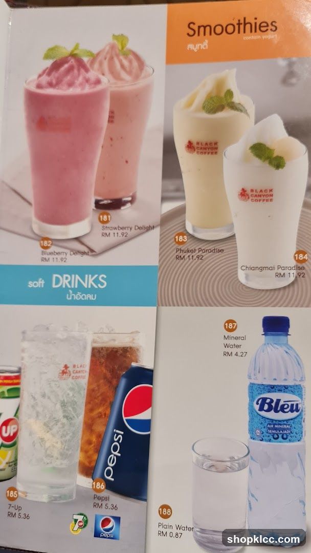 Smoothies and Soft Drinks