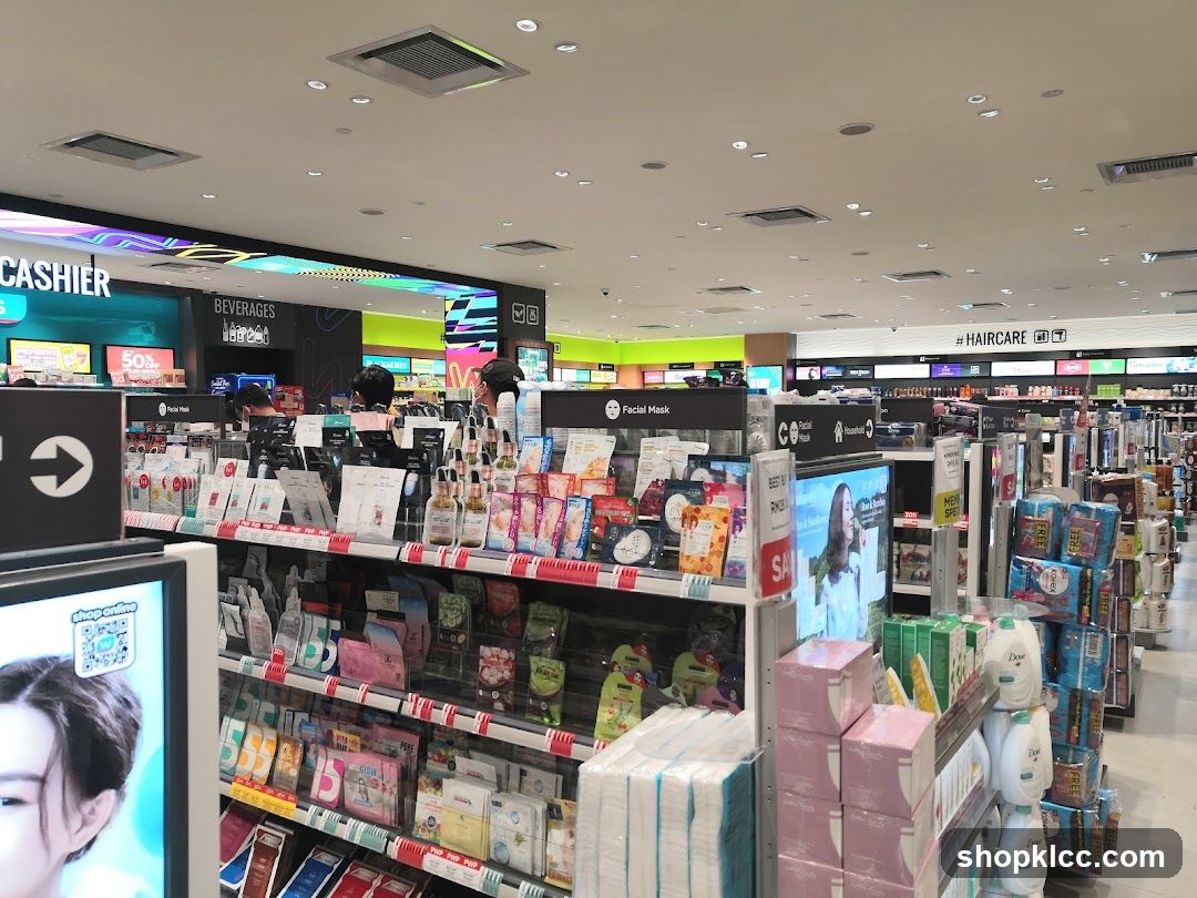 Cosmetics and Personal Care Store Aisles