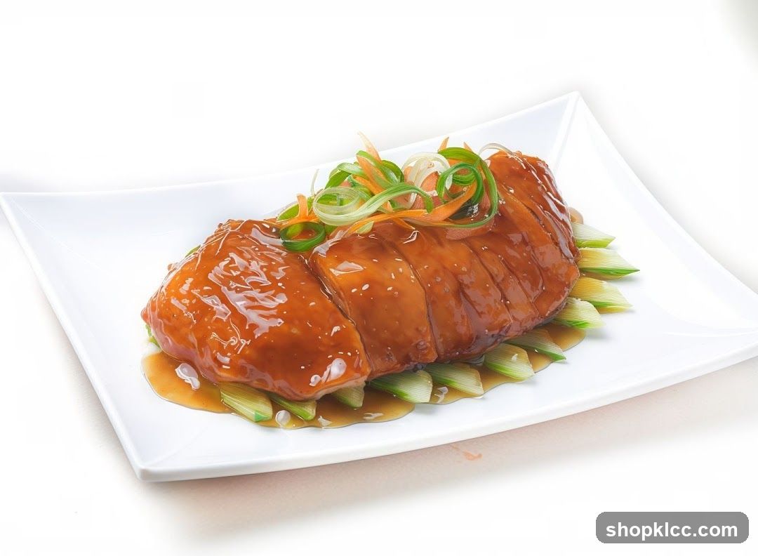 Glazed Sliced Meat with Vegetables