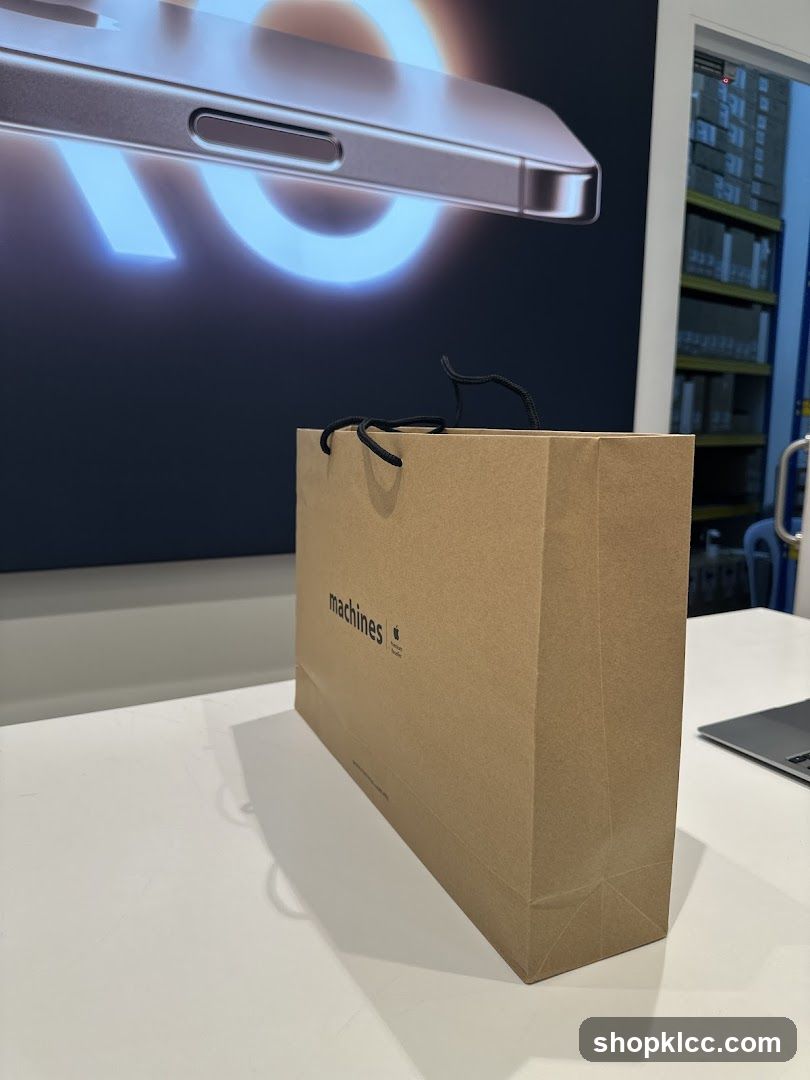 Shopping Bag with Apple Logo