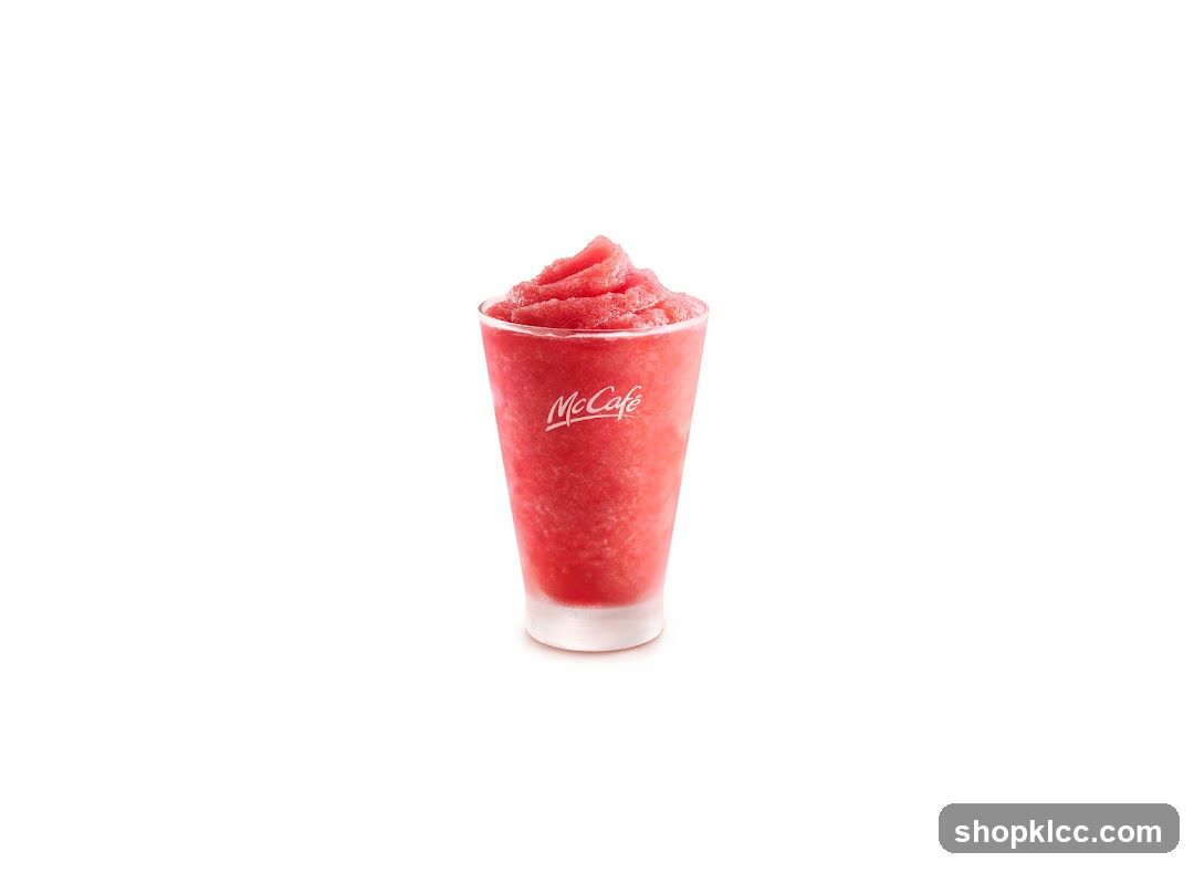 McCafé Frozen Strawberry Lemonade