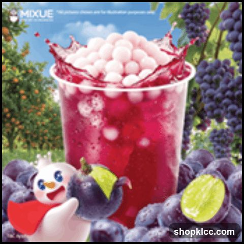 Grape Drink with Boba