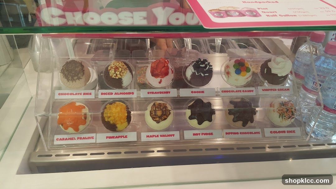 Ice Cream Toppings Display