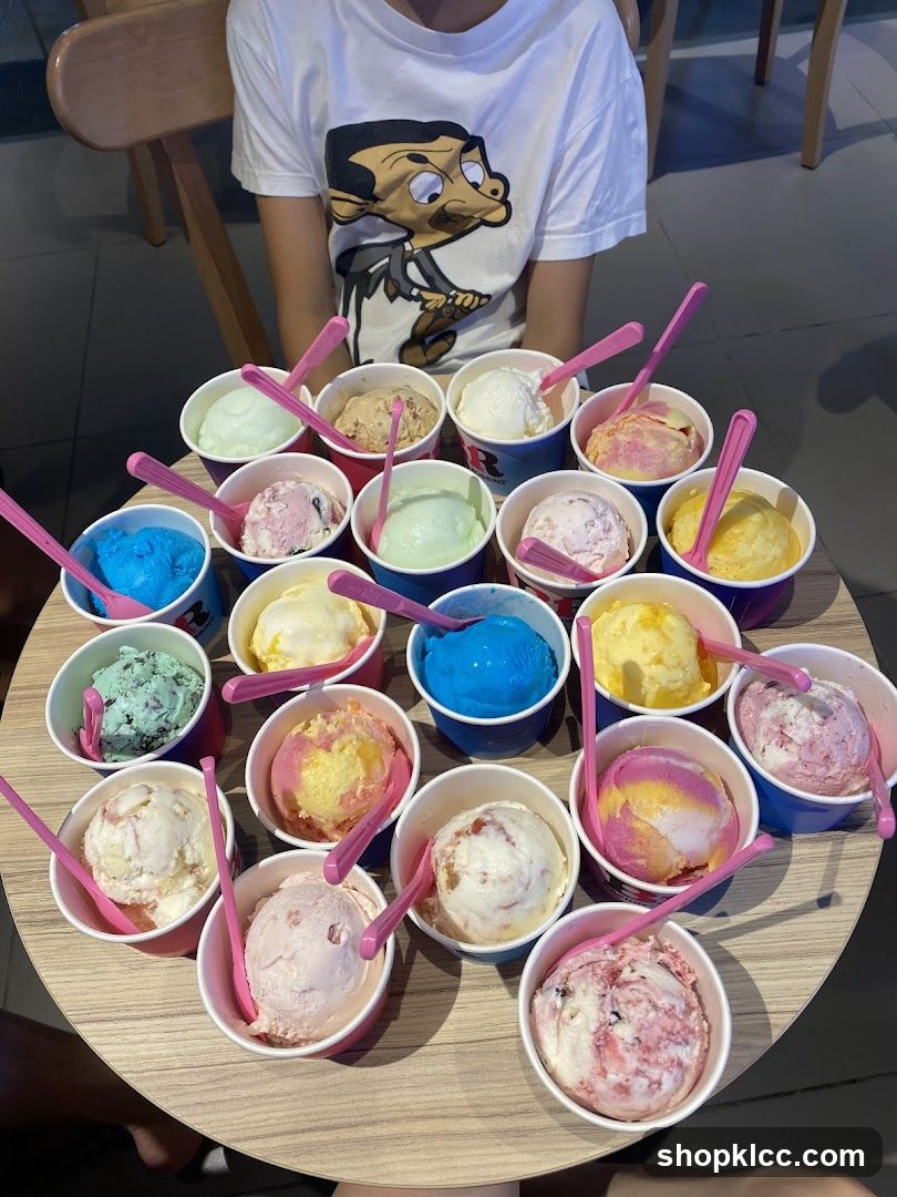 Assortment of Ice Cream Cups
